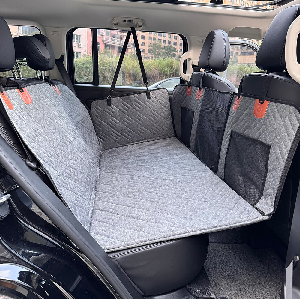 Pet Car Seat Protector — Non-Slip & Waterproof