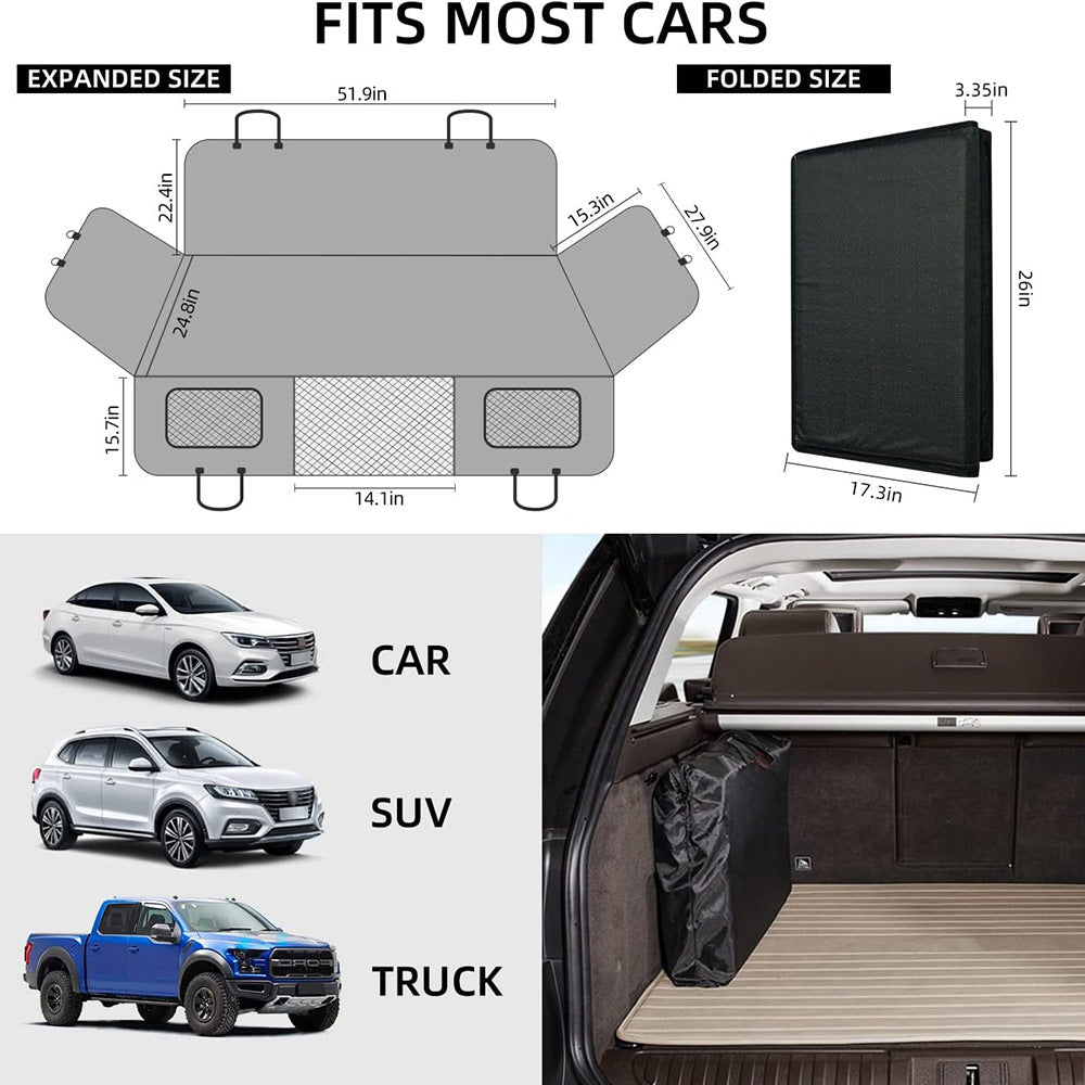 Pet Car Seat Protector — Non-Slip & Waterproof