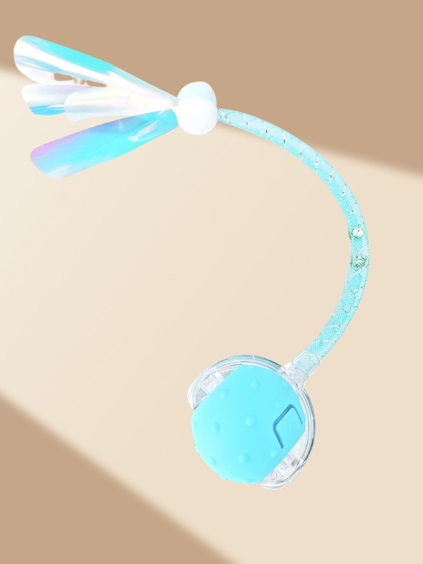 Self-Moving Cat Toy Ball — Smart Auto-Rotating with Feather Tail