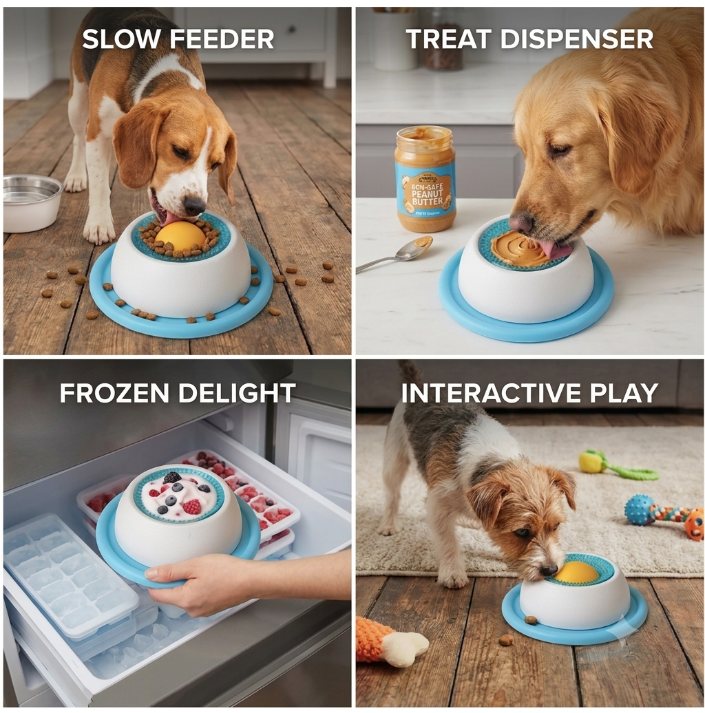 Interactive Lick Mat & Slow Feeder Bowl