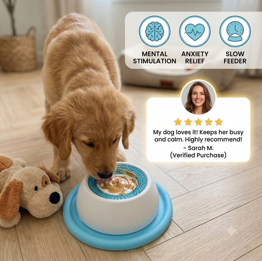 Interactive Lick Mat & Slow Feeder Bowl