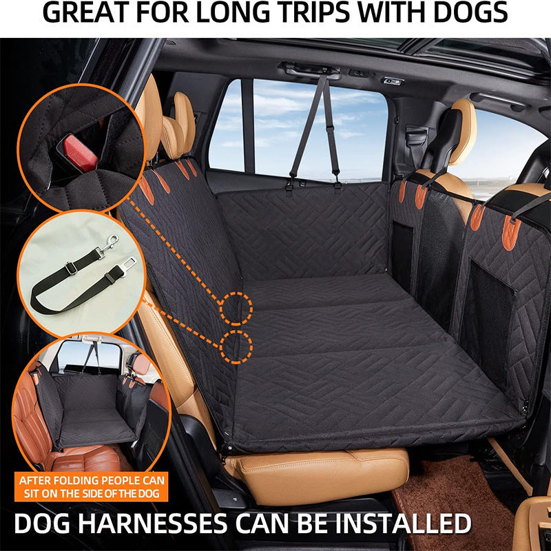 Pet Car Seat Protector — Non-Slip & Waterproof